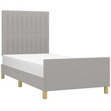 Okvir za krevet bez madraca svjetlosivi 80x200 cm od tkanine | shoptok.hr