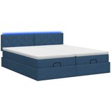  Krevet od pjene s madracem i LED-om Plava 160 x 200 cm Tkanina | shoptok.hr