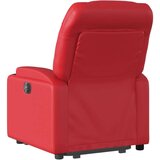  Električni masažni naslonjač na podizanje umjetna koža crveni | shoptok.hr