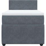  Box spring krevet s madracem tamnosivi 100x200 cm baršunasti | shoptok.hr