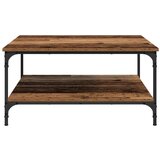 vidaXL Kava Stol Staro drvo 80 x 80 x 40 cm Konstruirano drvo | shoptok.hr