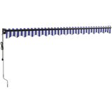  Automatska tenda na uvlačenje plavo-bijela 4 5 x 3 m | shoptok.hr