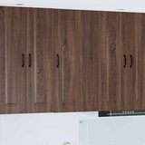 vidaXL Zidni kuhinjski ormarić s policom Smeđi hrast 50 x 31 x 100 cm Cijene