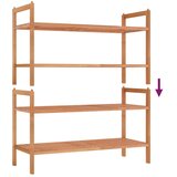  Stalci za cipele 2 kom 69 x 27 x 41 cm od masivnog drva oraha | shoptok.hr
