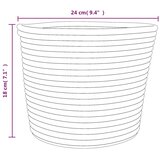 vidaXL Košare za pohranu 2 kom smeđe-bijele Ø 24 x 18 cm pamučne | shoptok.hr