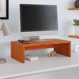 vidaXL Stalak za monitor voštano smeđi 50 x 27 x 15 cm od borovine | shoptok.hr