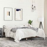 Okvir za krevet smeđi hrast 150x200cm konstruirano drvo i metal | Eponuda.com