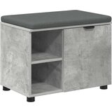  Klupa za hodnik s jastukom Betonsko Siva 60 x 38 x 46 cm | shoptok.hr