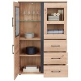 Mömax Vitrina Nature, Barva Hrasta, Črna | Shoptok.si