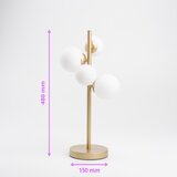  Brilagi - LED stona lampa MILLA 4xG9/3W/230V zlatna/bela | Eponuda.com