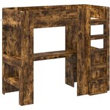  Okvir kreveta na kat s stolom Dimljeni hrast 80 x 200 cm | shoptok.hr