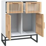  Komoda bijela 60 x 30 x 75 cm od konstruiranog drva | shoptok.hr