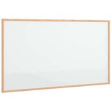 vidaXL Magnetska bijela ploča s okvirom od punog borovine 100x55 cm | shoptok.hr