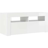 TV ormarić s LED svjetlima visoki sjaj bijeli 90 x 35 x 40 cm | shoptok.hr