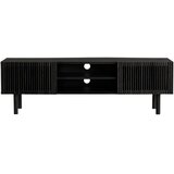 Jotex Črna TV omarica v jesenovem dekorju 160x50x43 cm Sion – | Shoptok.si