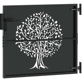  Vrtna vrata Crna 85 x 100 cm Čelik s praškastim premazom | shoptok.hr