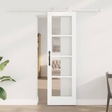  Klizna vrata ORKDAL 61 x 198,5 cm Masivna borovina i staklo | shoptok.hr