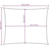  Jedro protiv sunca od tkanine pravokutno 4 x 5 m smeđe-sivo | shoptok.hr