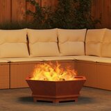  Kamin Smeđa 75 x 75 x 28 cm Čelik otporan na vremenske uvjete | shoptok.hr