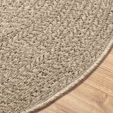 Tepih ZIZUR bež Ø 160 cm s izgledom jute unutarnji i vanjski | shoptok.hr