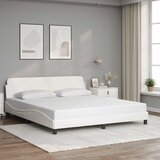  Okvir za krevet Dover bijeli 183x213 cm od umjetne kože | shoptok.hr