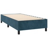 Box spring krevet s madracem tamnoplavi 90x200 cm baršunasti | shoptok.hr