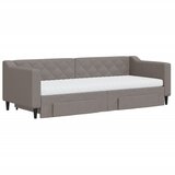  Dnevni krevet na razvlačenje smeđesivi 80 x 200 cm od tkanine | shoptok.hr