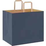  Papirnate vrećice 50 kom s ručkama plave 32x22x28 cm | shoptok.hr