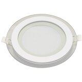 Mitea Lighting ugradni okrugli led panel beli 12W 6500K stakleni MPC12 Cene