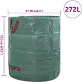  Vreće za otpad u vrtu 12 pcs Zelena 67 x 67 x 75,5 cm | shoptok.hr