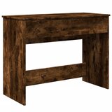  The Living Store Toaletna mizica z ogledalom dimljen hrast 100x45x76 cm - Toaletna Mizica, (21500206) | Shoptok.si