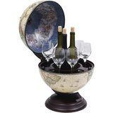  Stolni stalak za vino u obliku globusa drvo eukaliptusa zeleni | shoptok.hr