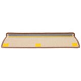  Prostirke za stepenice 30 kom 65x21x4 cm smeđe pravokutne rubove | shoptok.hr