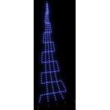  LED Božićno drvce s zemljanim klinovima Plava 511 cm Metal | shoptok.hr