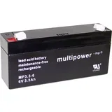 PB-6-3\,3-4\,8 MP3\,3-6 svinčeni akumulator 6 V 3.3 Ah svinčevo-koprenast (Š x V x G) 134 x 65 x 34 mm ploščati vtič 4\,8 mm brez vzdrževanja\, nizko samopraznjenje, (20438550)