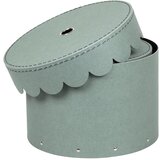 Bigso Box of Sweden Mentolno zelene kartonaste škatle s pokrovom za shranjevanje v kompletu 2 ks ø 26x17,5 cm Wilma – | Shoptok.si
