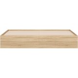 vidaXL Posteljni okvir s predali sonoma hrast 200x200cm inženirski les | Shoptok.si