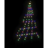  LED Božićno drvce s zemljanim klinovima Šareni 182 cm Metal | shoptok.hr