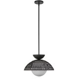  Alora Mood ALM-PERTH-P-BK - Luster na štapu PERTH 1xE27/60W/230V prečnik 37,5 cm crna | Eponuda.com