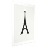  Plakat - Eiffel Tower Simple Black-and-White Graphic 40x60 Bez okvira s margom | shoptok.hr