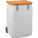 Cemo Posoda za zbiranje nevarnih snovi Mobil-Box, prostornina 250 l, DxŠxV 600 x 600 x 890 mm, oranžne barve | Shoptok.si