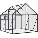  Kavez za ptice antracit 1,79x2x1,85 m aluminijski | Eponuda.com