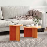  Kava Stol 2 pcs Vosak smeđa Čvrsto borovo drvo | shoptok.hr