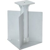 vidaXL Talni podstavek za senčnik srebrn 27,5x27,5x45 cm jeklo Cene