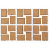 vidaXL Okvir za 24 fotografije (10 x 15 cm) bijeli MDF | shoptok.hr