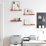  Polica na zidu 4 pcs Crvena 40 x 9 x 3 cm Konstruirano drvo | shoptok.hr