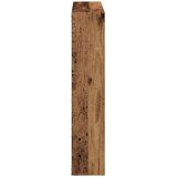 vidaXL Stenska polica Old Wood 90x16x78 cm Inženirski les | Shoptok.si