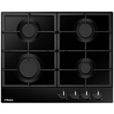 Hansa ploča za kuhanje BHGS630502, inox, 4xplin, gus rešetka, crna | shoptok.hr