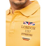DStreet Koszulka polo z haftem żółta | Shoptok.si