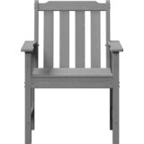 vidaXL vrtne jedilne stole 4 kosi Svetlo siva 65.5x55.5x88 cm HDPE | Shoptok.si